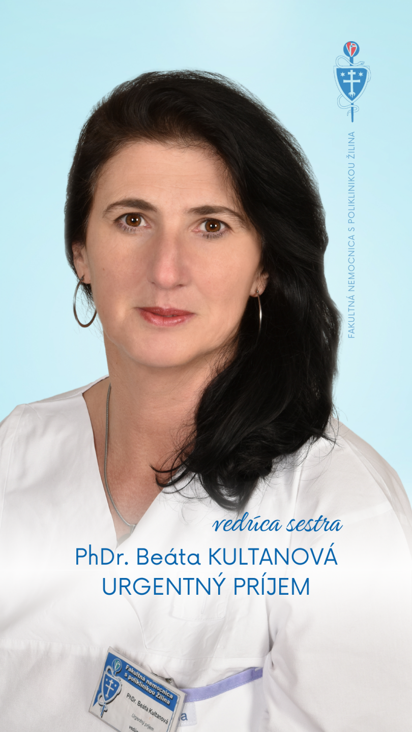 FNsP ZA urgentný príjem PhDr. Beáta KULTANOVÁ